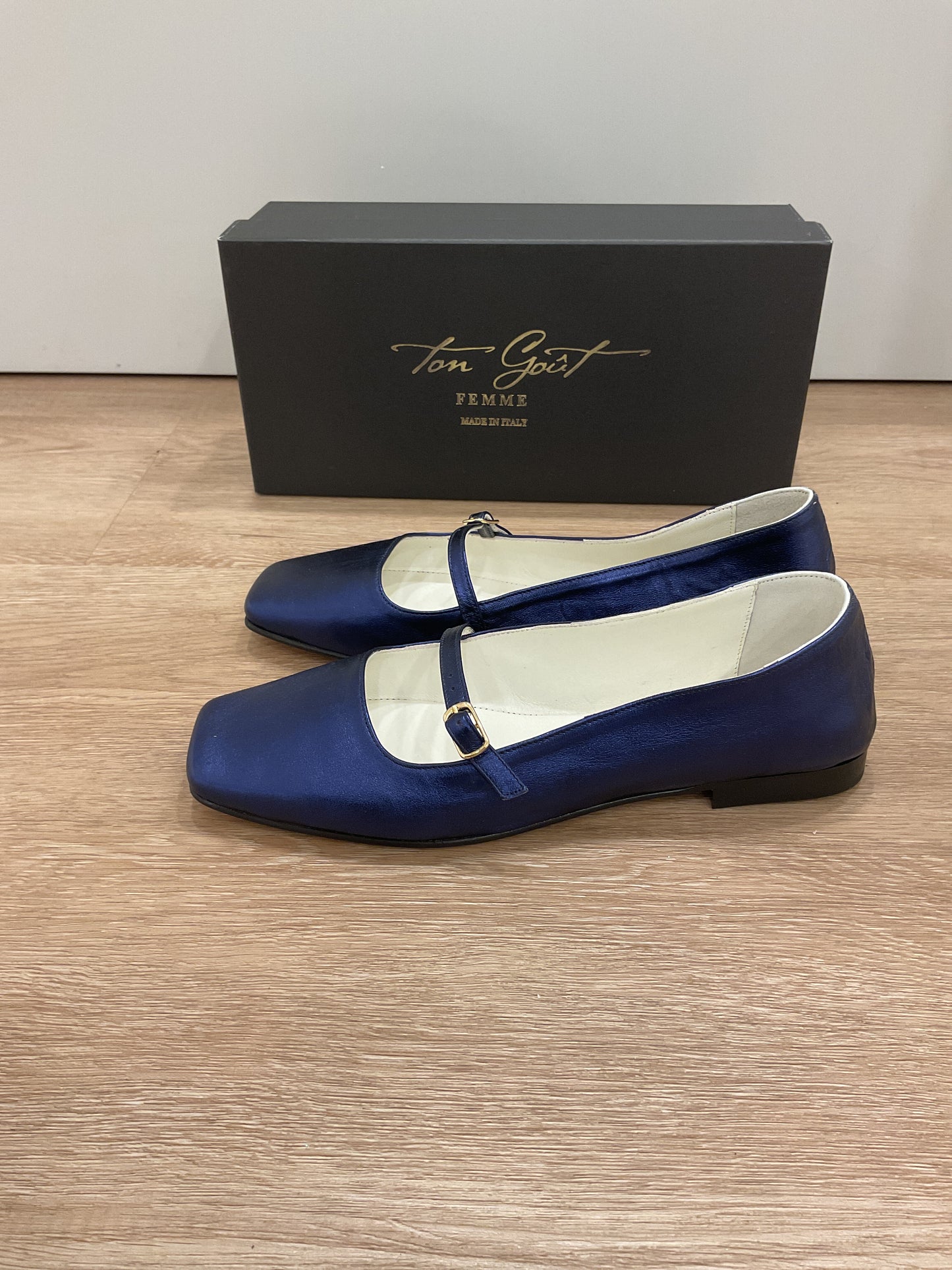 Ton Goût Femme - Ballerina Lea Laminato Blu
