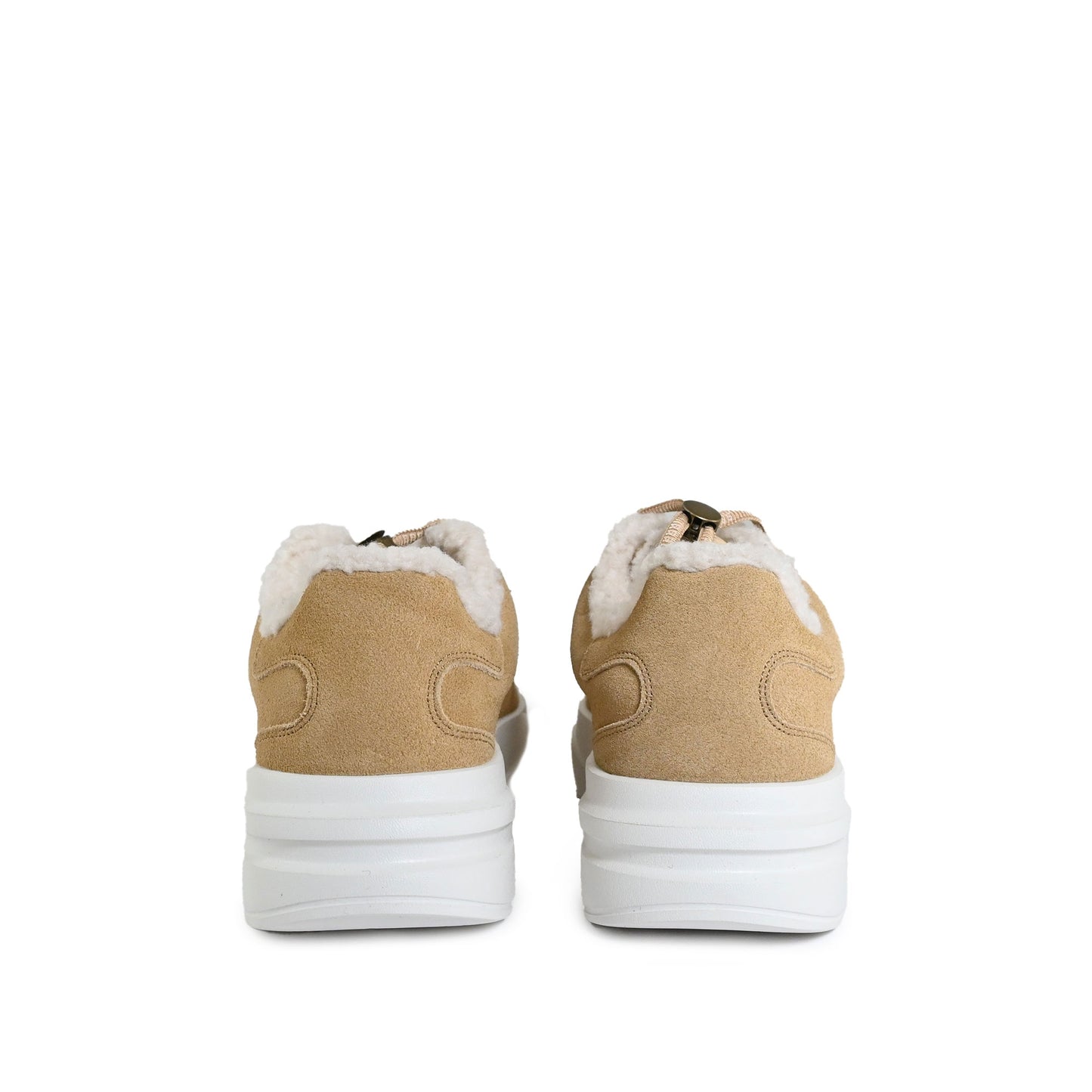 Guess- sneakers Elbina interno pelliccia sintetica col. Cognac