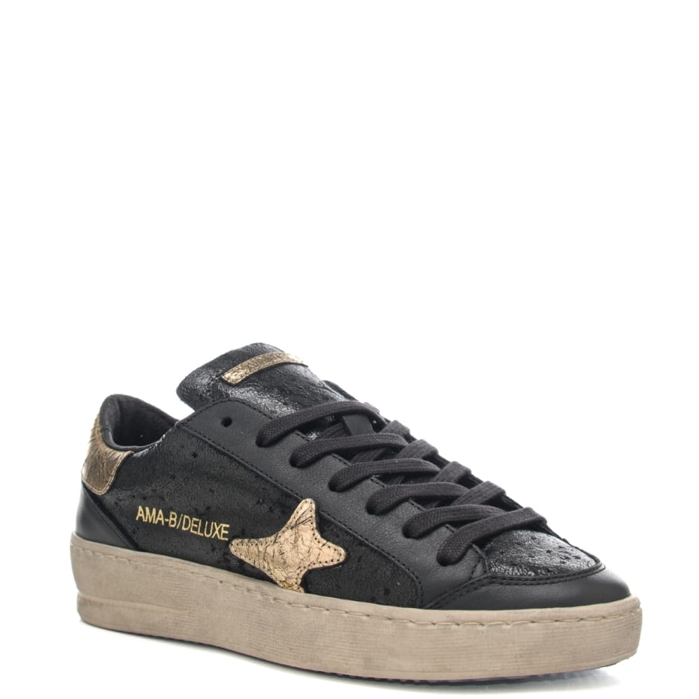Ama Brand - Sneaker 4344 Slam in pelle col. Nero