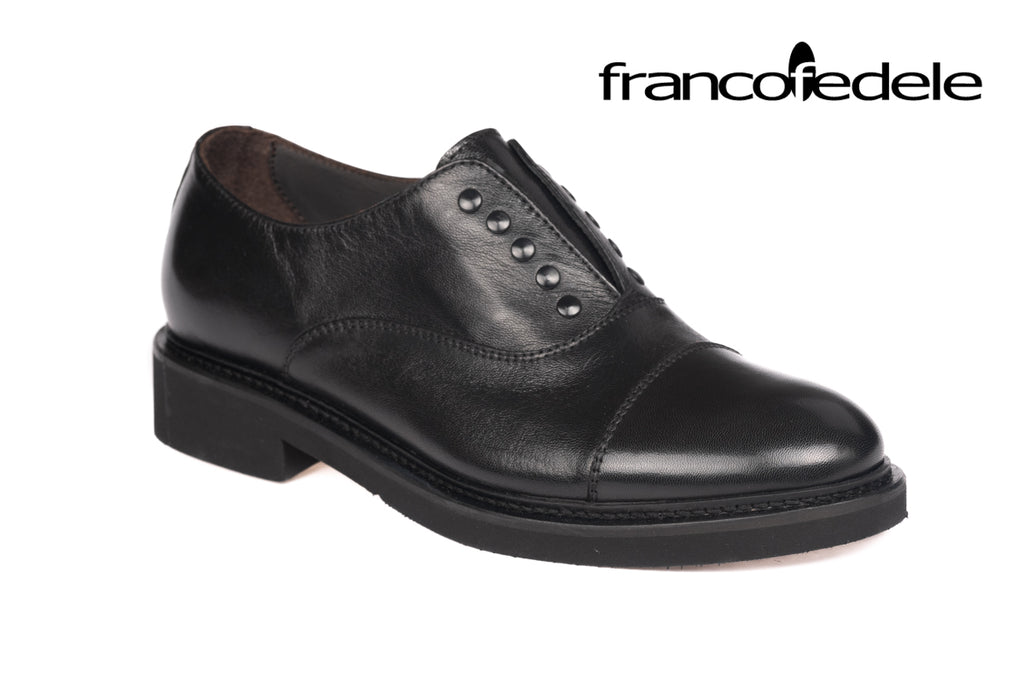 Franco Fedele D572 Slip on Alaska Lux Black