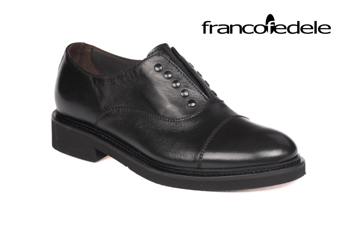 Franco Fedele D572 Slip on Alaska Lux Black