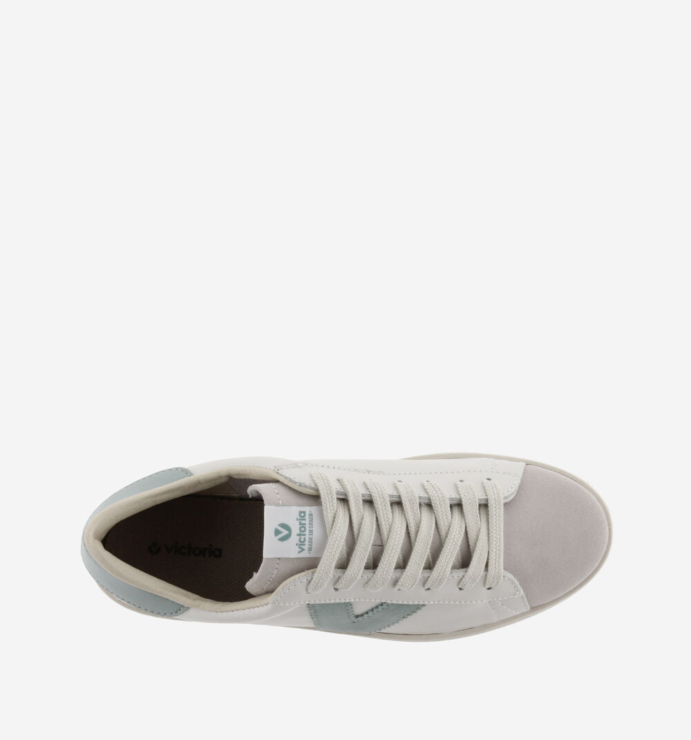 Victoria - Sneaker in pelle col. Jade