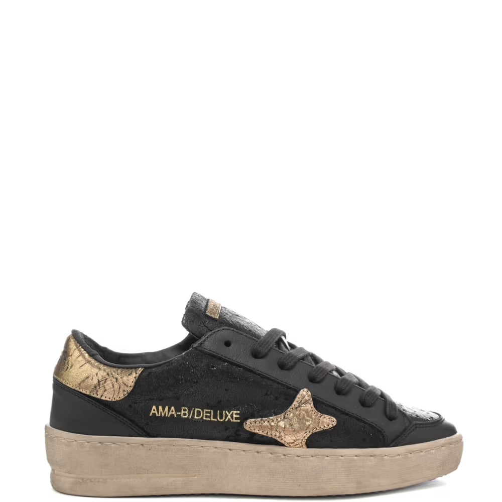 Ama Brand - Sneaker 4344 Slam in pelle col. Nero