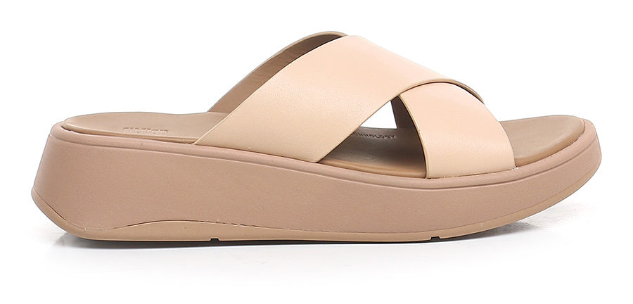 FitFlop - Sandalo ciabatta in pelle col. Nude