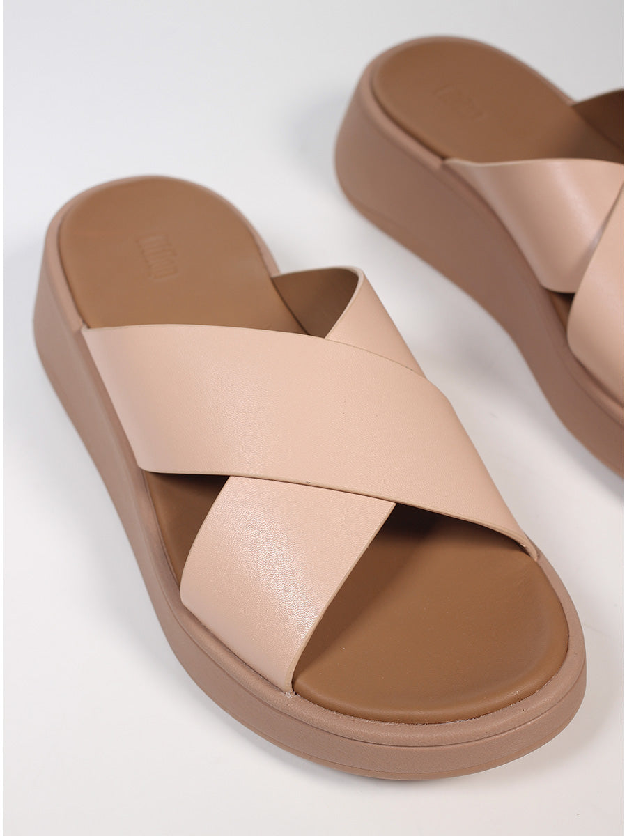 FitFlop - Sandalo ciabatta in pelle col. Nude