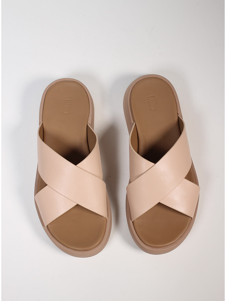 FitFlop - Sandalo ciabatta in pelle col. Nude