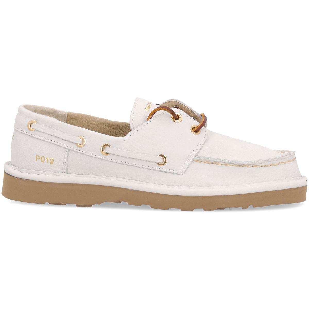 Panchic P019 - Lace up Nubuk Ivory
