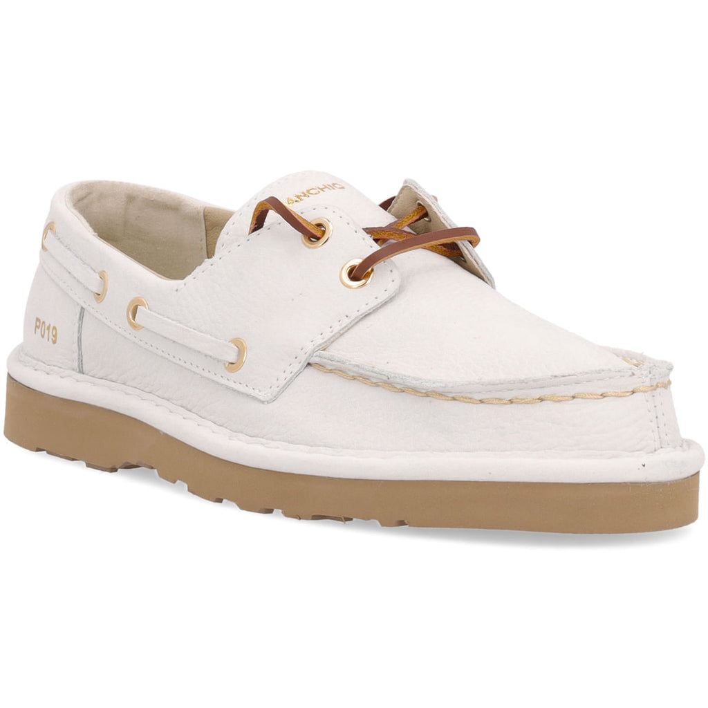 Panchic P019 - Lace up Nubuk Ivory
