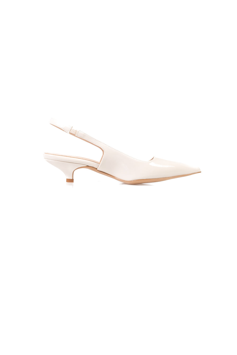 Divine Follie - slingback tacco basso col. Ivory