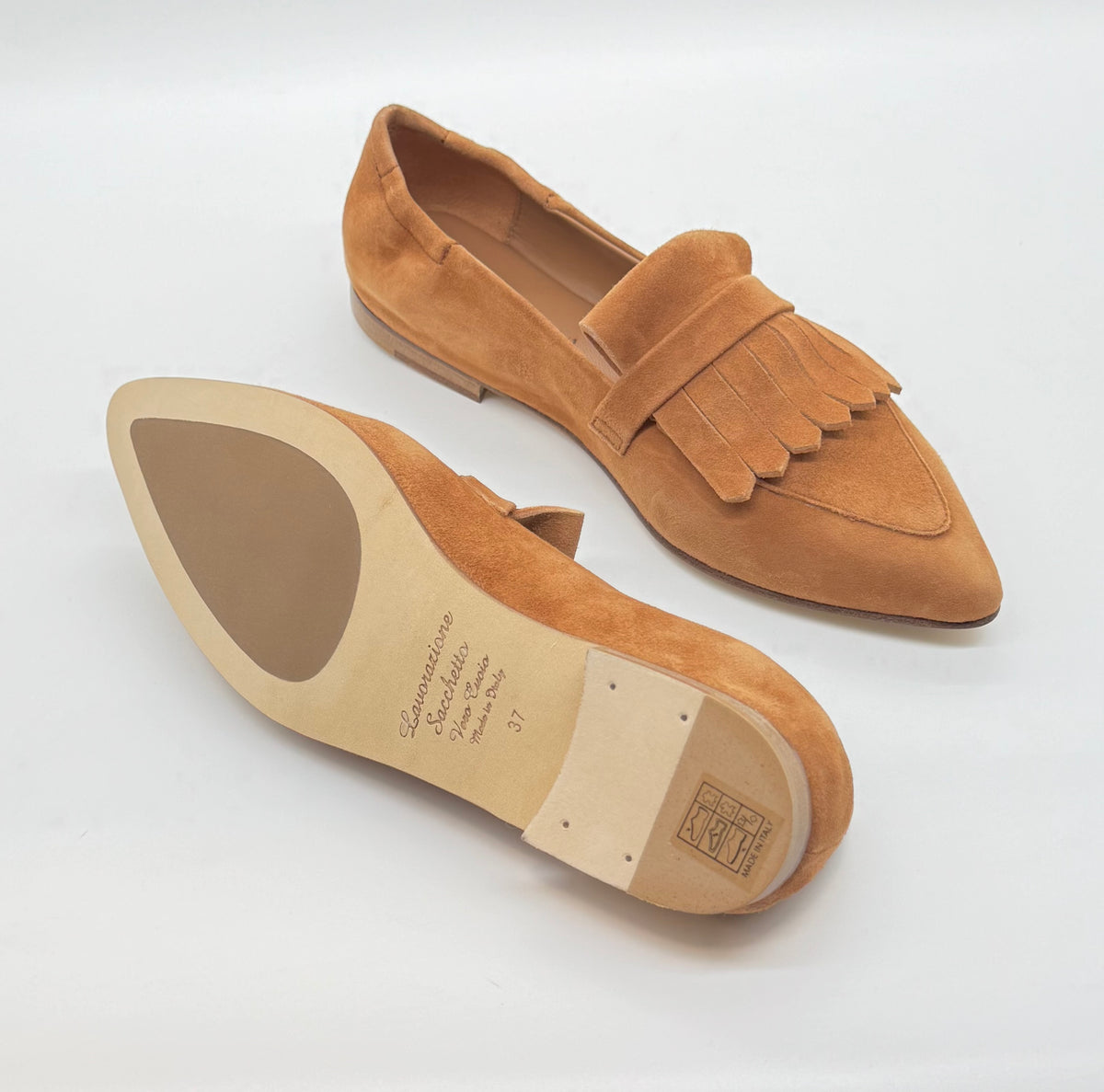 Garlani - Mocassino Camoscio frangia 208