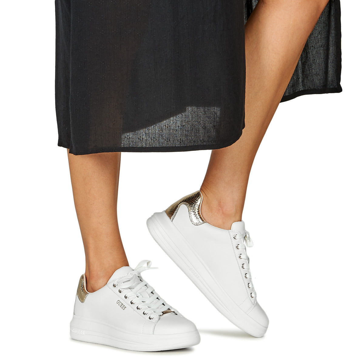 Guess Vibo Gold Sneakers