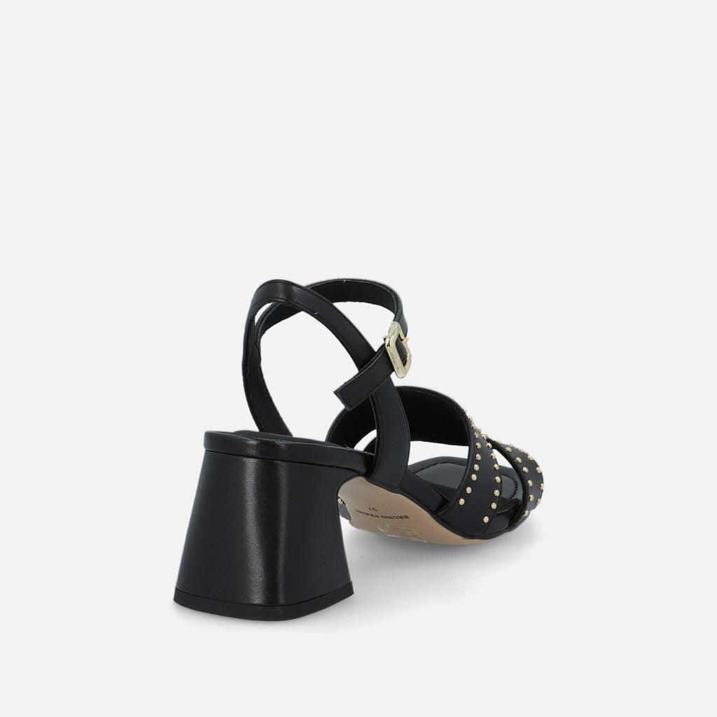 Bruno Premi - sandalo Nappa col. Nero borchiato Flo Suny BL2605X