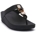 FitFlop  - Infradito in pelle con pietre IU9 - 090