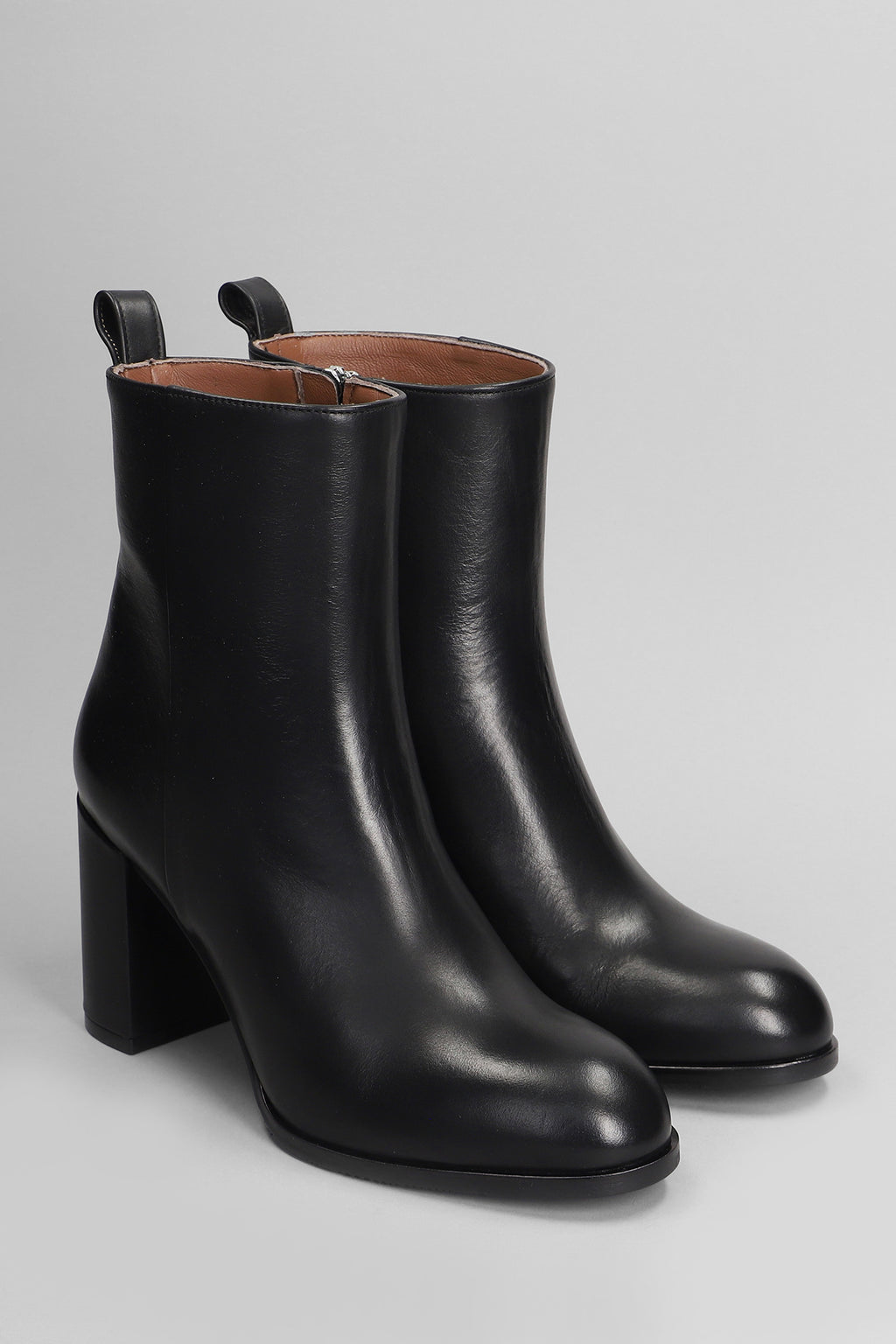 Evaluna 8607 Tronchetto in pelle col. Nero