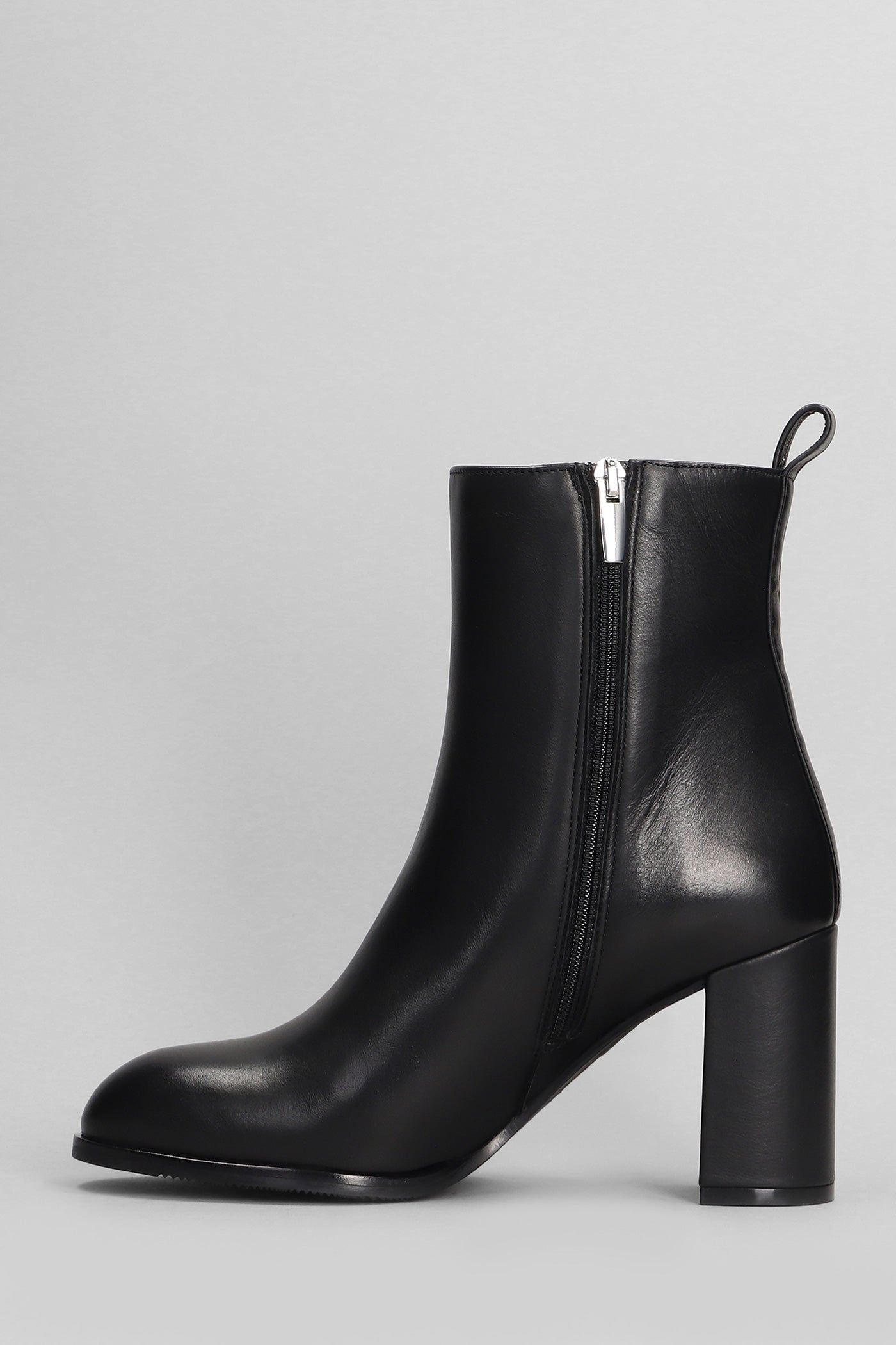 Evaluna 8607 Tronchetto in pelle col. Nero