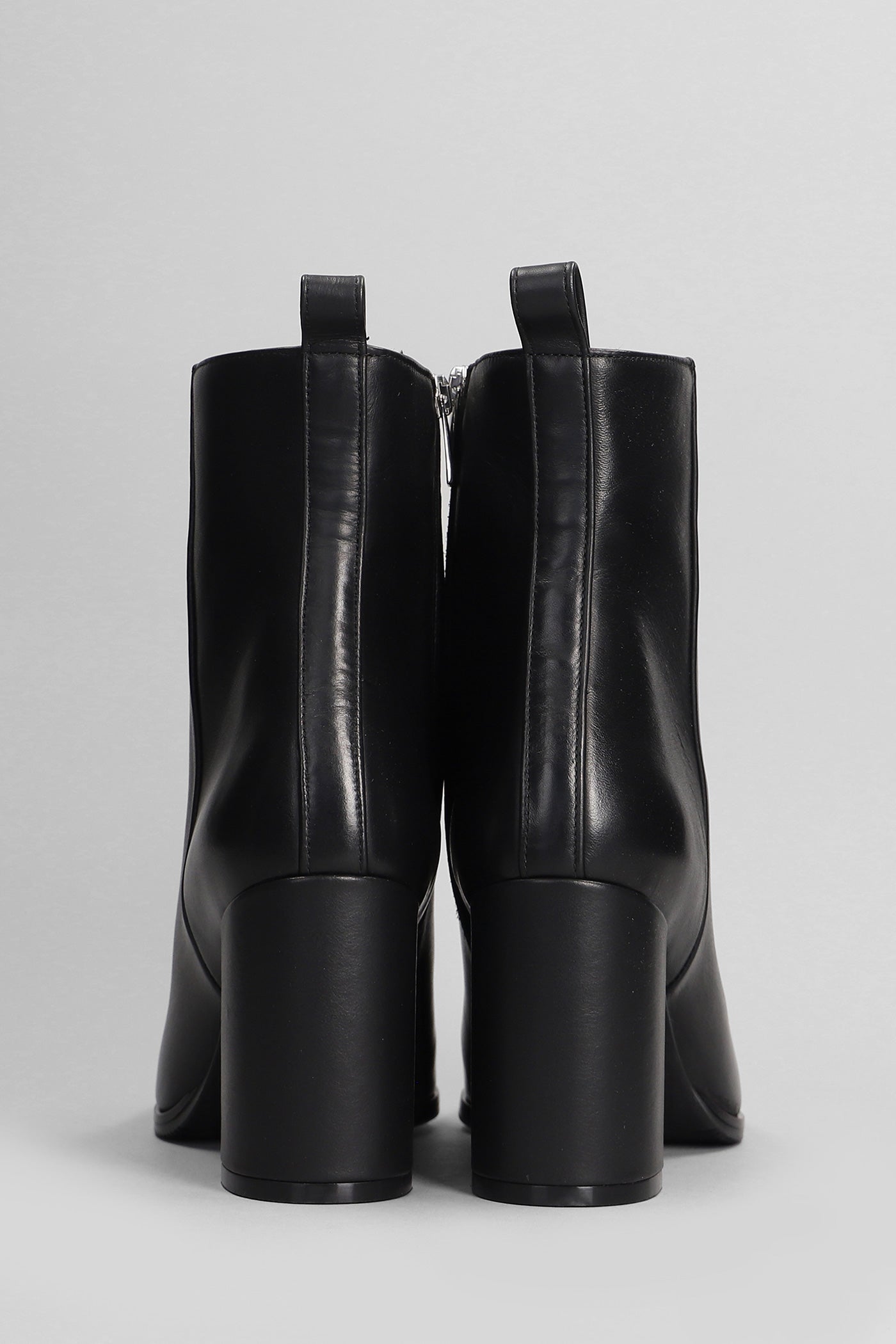 Evaluna 8607 Tronchetto in pelle col. Nero