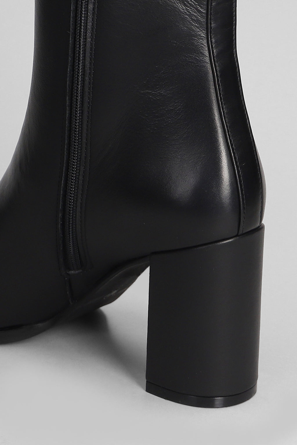 Evaluna 8607 Tronchetto in pelle col. Nero