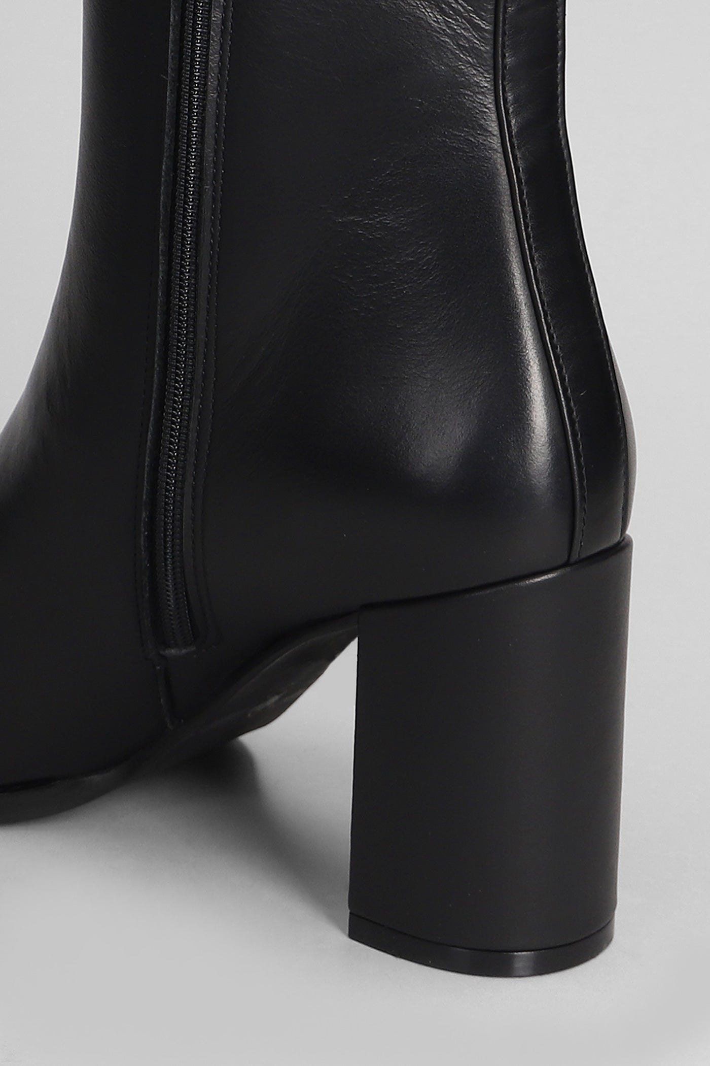 Evaluna 8607 Tronchetto in pelle col. Nero