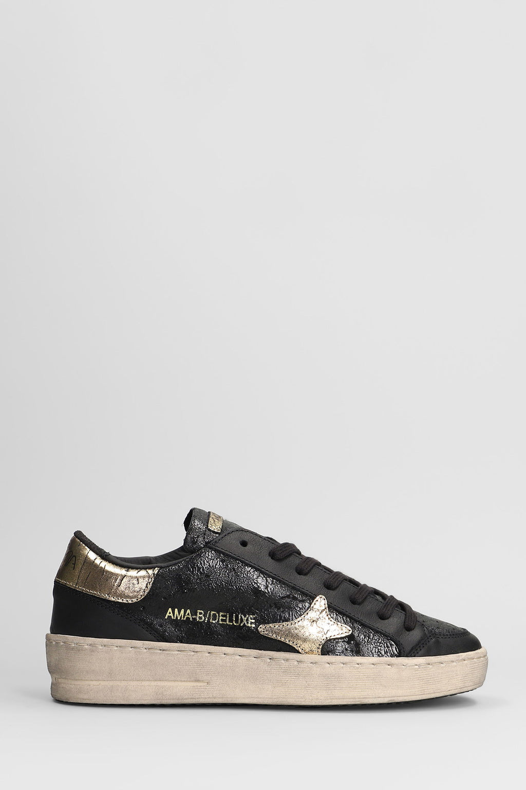 Ama Brand - Sneaker 4344 Slam in pelle col. Nero