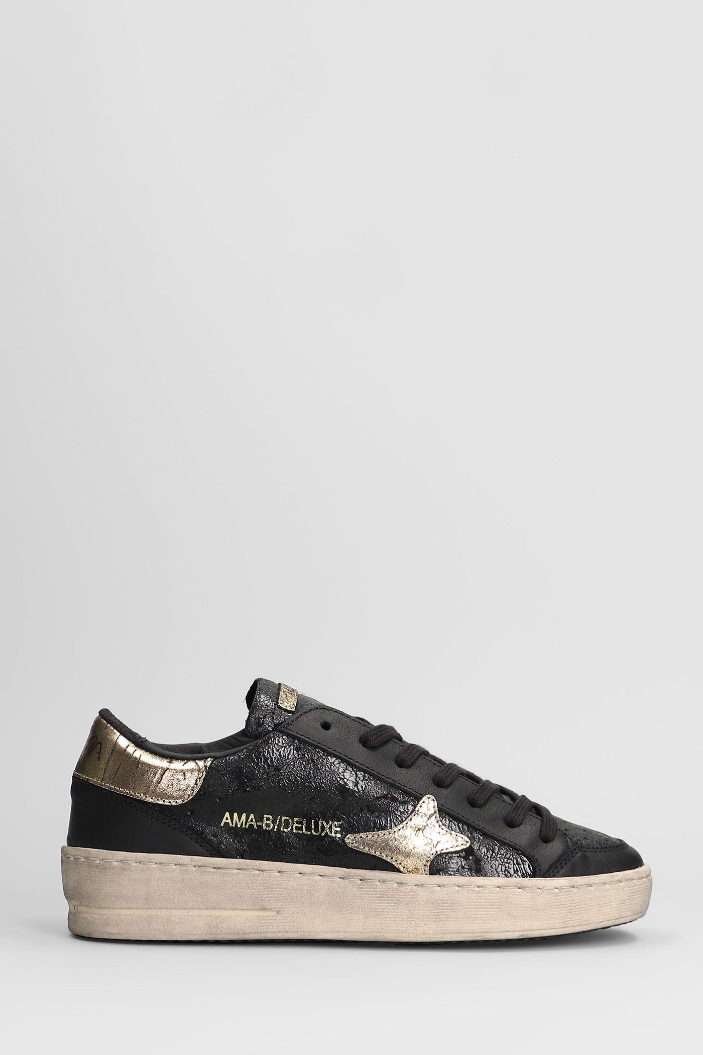 Ama Brand - Sneaker 4344 Slam in pelle col. Nero