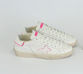 Ama Brand - Sneaker in pelle Bianco/Fucsia cod. 4609