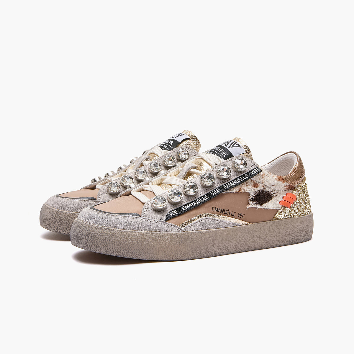 Emanuélle Vee - Sneaker Olivia 462P -104-10-P011CB strass