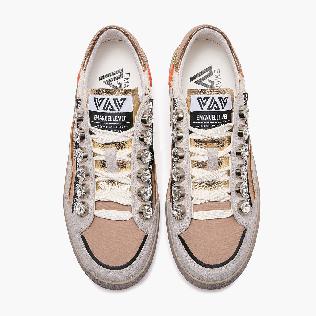 Emanuélle Vee - Sneaker Olivia 462P -104-10-P011CB strass