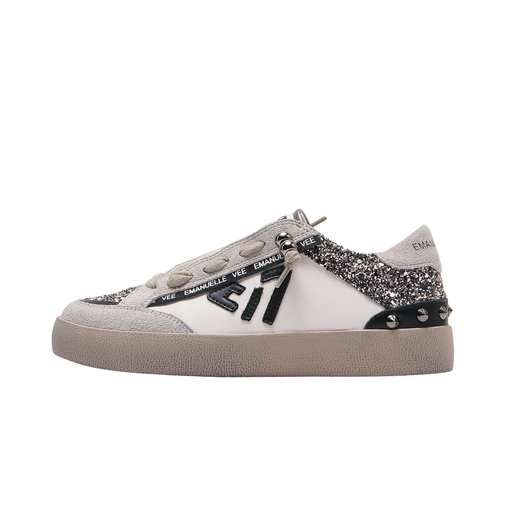 Emanuélle Vee - Sneaker Olivia 462P -104-13-P011CB Glitter argento