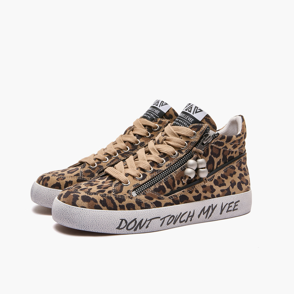 Emanuélle Vee - Sneaker Olivia 462P -105-100-P182 Maculato con zip