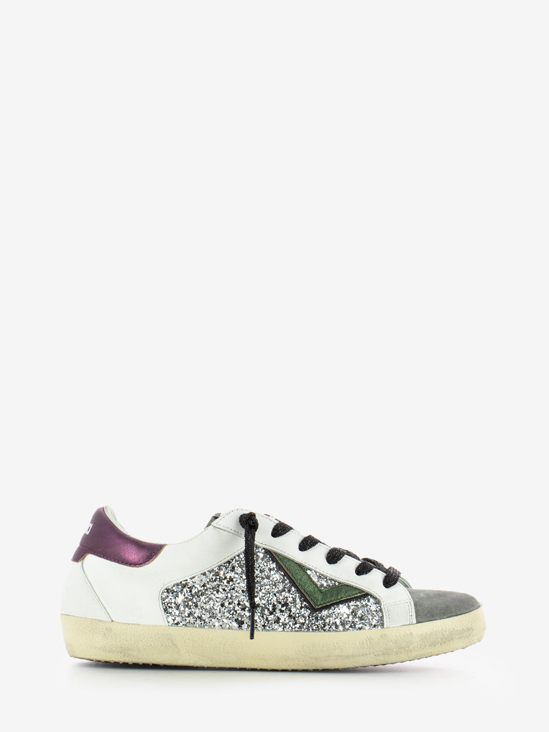 4B12 - Sneaker in pelle Suprime - D328 Silver/Purple