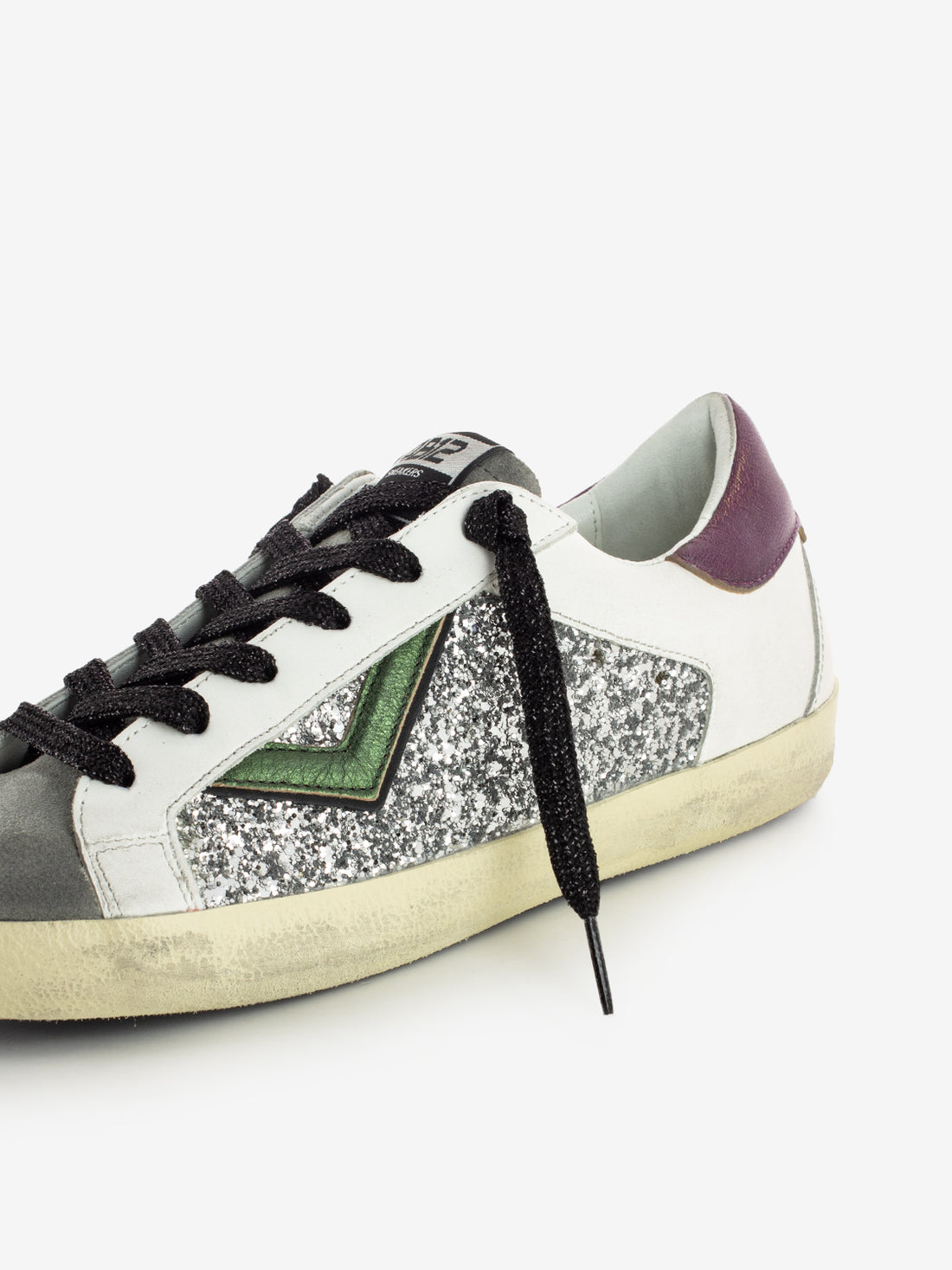 4B12 - Sneaker in pelle Suprime - D328 Silver/Purple