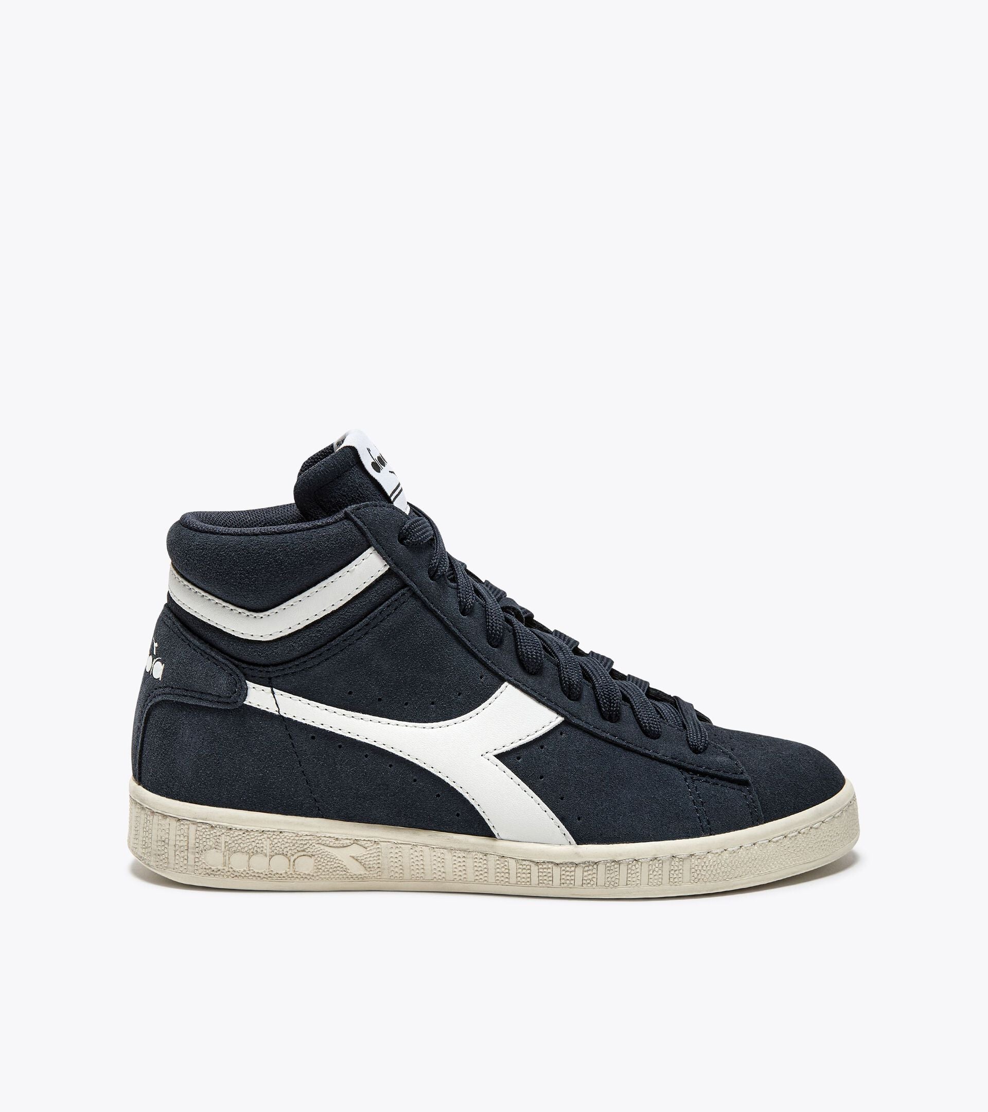 DIADORA GAME L HIGH SUEDE WAXED DEEP BLUE