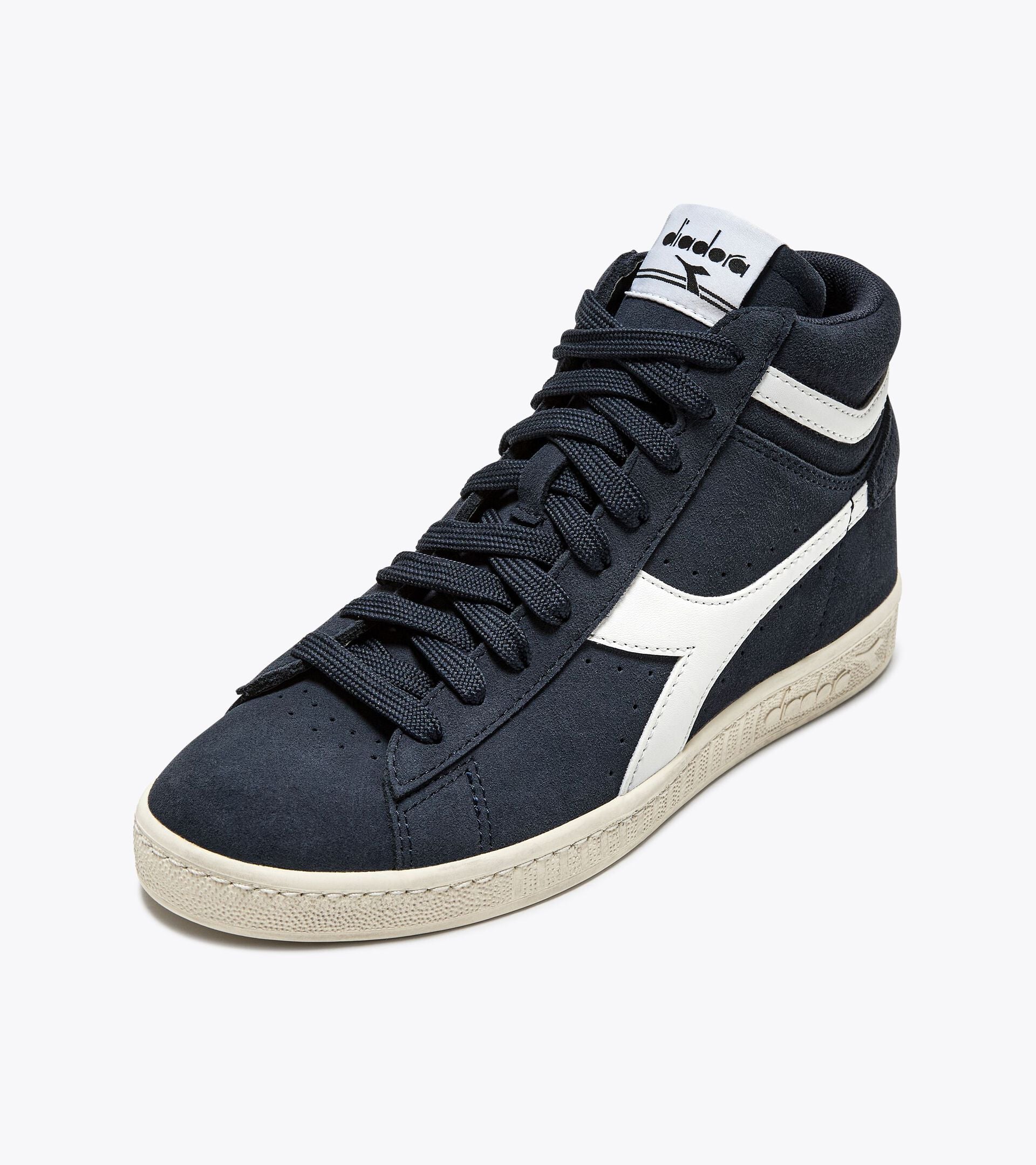 DIADORA GAME L HIGH SUEDE WAXED DEEP BLUE
