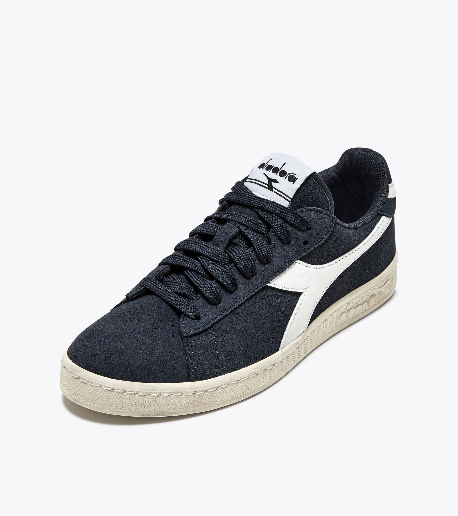 DIADORA GAME L LOW SUEDE WAXED DEEP BLUE