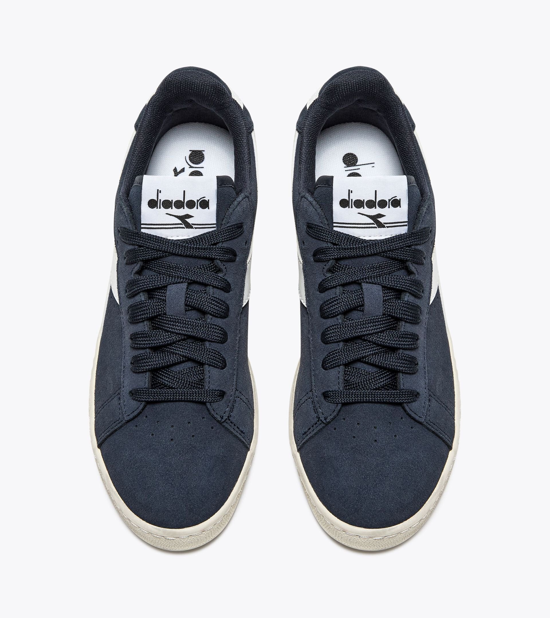 DIADORA GAME L LOW SUEDE WAXED DEEP BLUE
