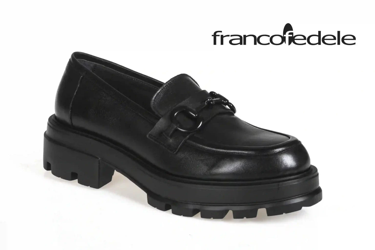 Franco Fedele D714 Mocassino Minicity Nero