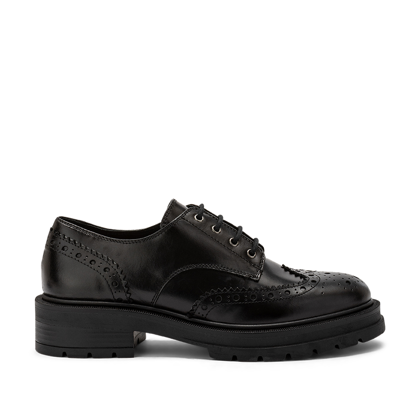 Carmens - Patty Derby in pelle A56117 - col. Nero