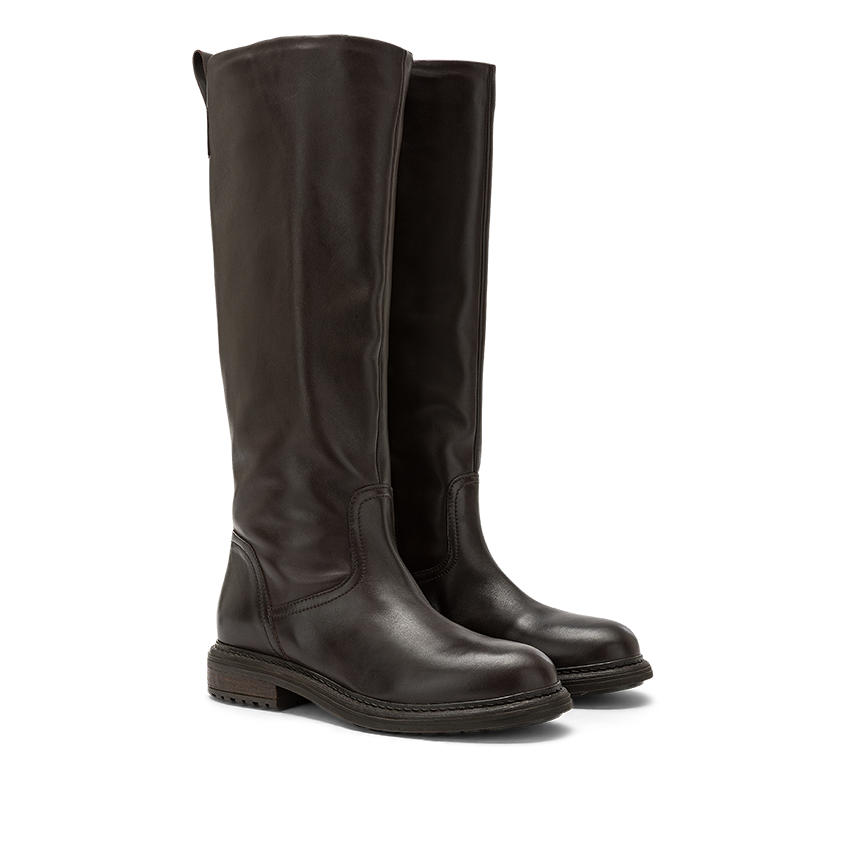 Carmens - Stivale in pelle Colette Ride A56182 - Col. Testa di moro