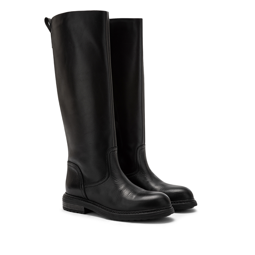 Carmens - Stivale in pelle Colette Ride A56182 - Col. Nero