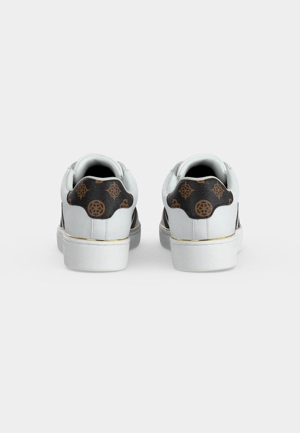 Guess - BARLIE - Sneakers white/brown