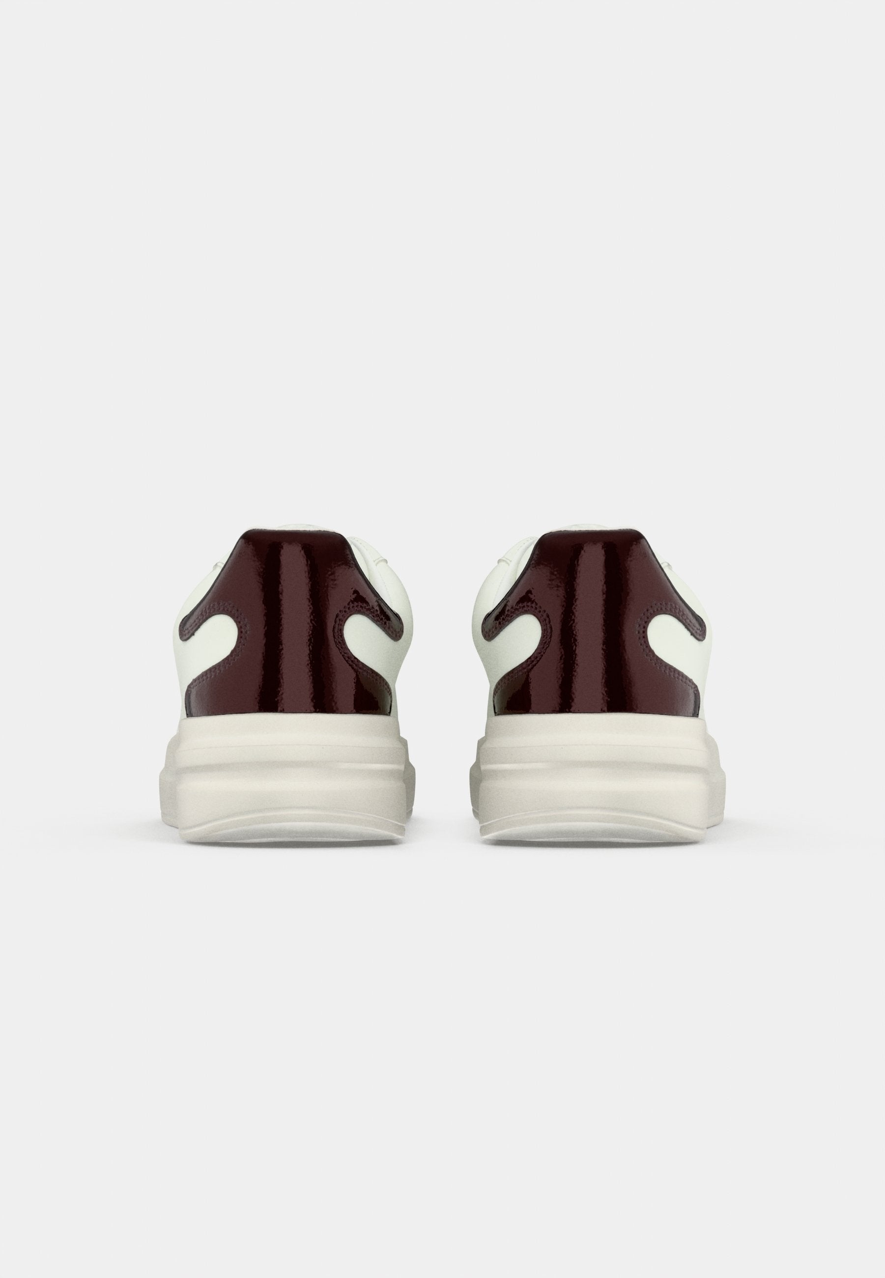 Guess - Sneaker Elbina in pelle con retro col. Wine