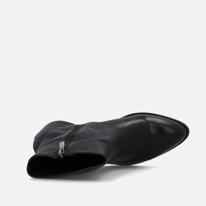 Bruno Premi - Lederstiefel mit Stulpe col. Schwarz