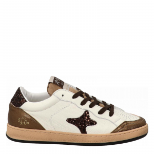 Ama Brand - Sneaker in pelle 4373 Sun col. White/Brown