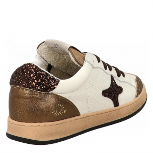 Ama Brand - Sneaker in pelle 4373 Sun col. White/Brown