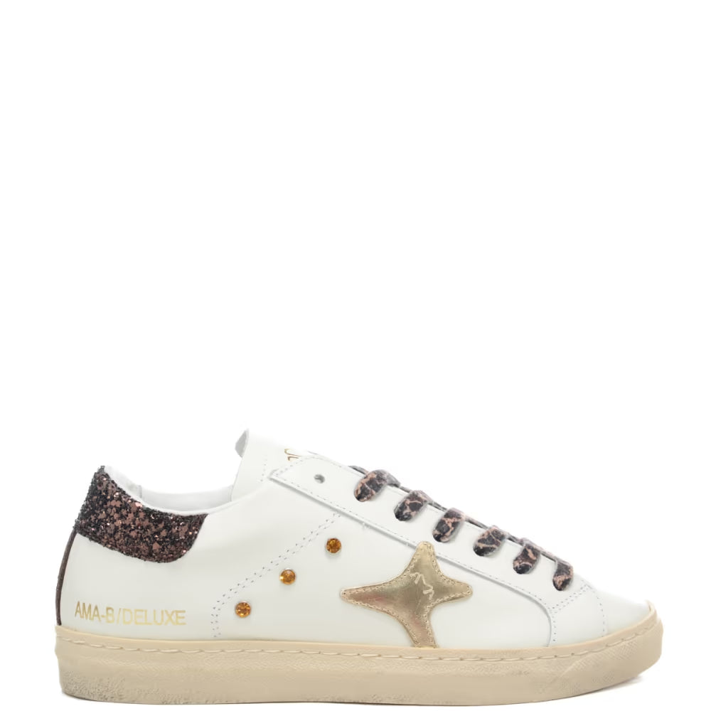 Ama Brand - Sneaker 4304 in pelle col. Bianco