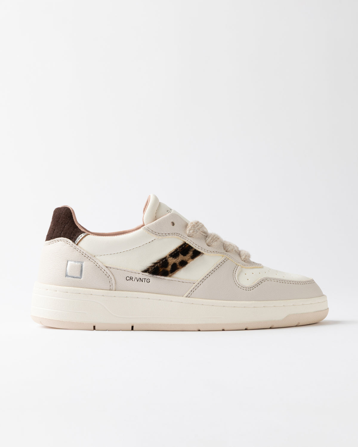 D.A.T.E. Court 2.0 Vintage Ivory/Leopard