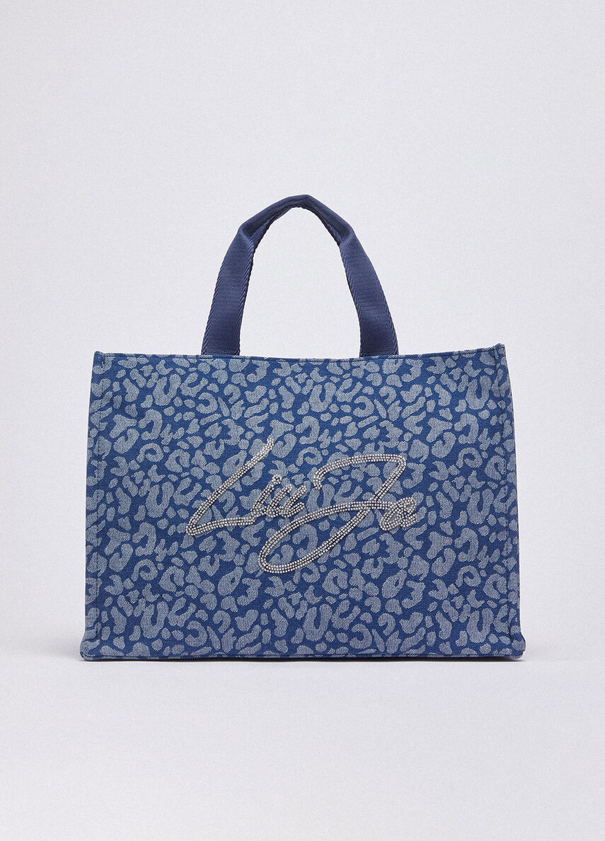 Liu Jo Borsa 2A6026D3200L TOTE DENIM ANIMALIER
