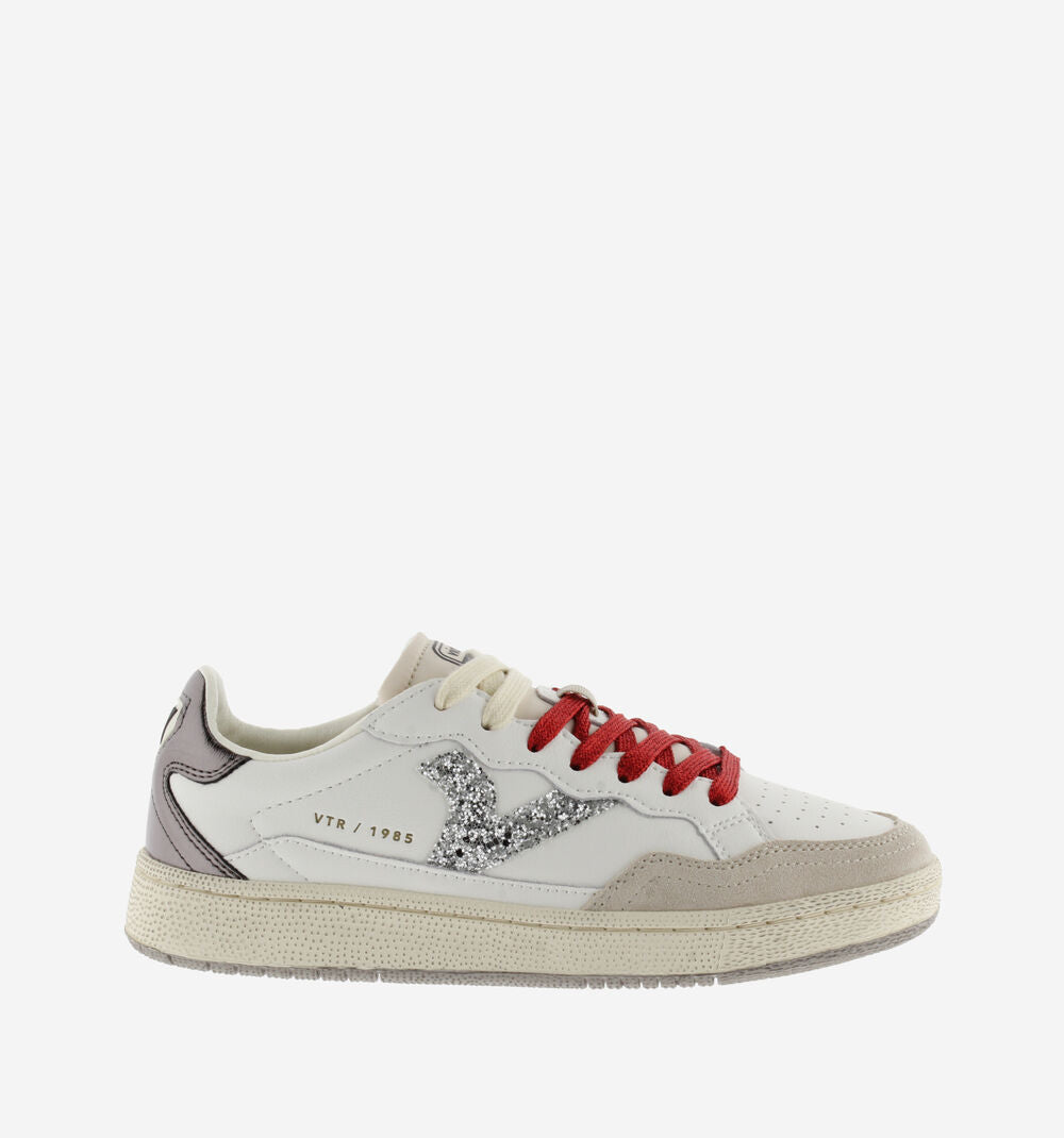 Victoria Sneaker - cod. 8806103 Bianco/argento