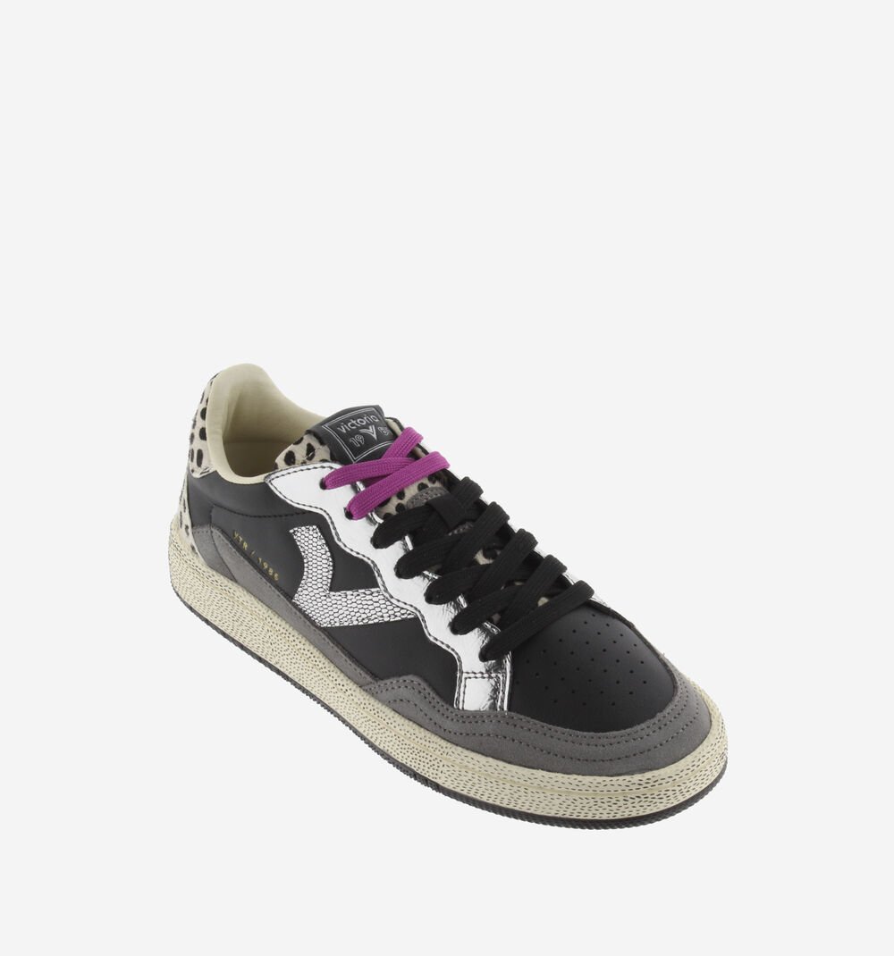 Victoria - Sneaker 8806114 Col. Nero/Animalier