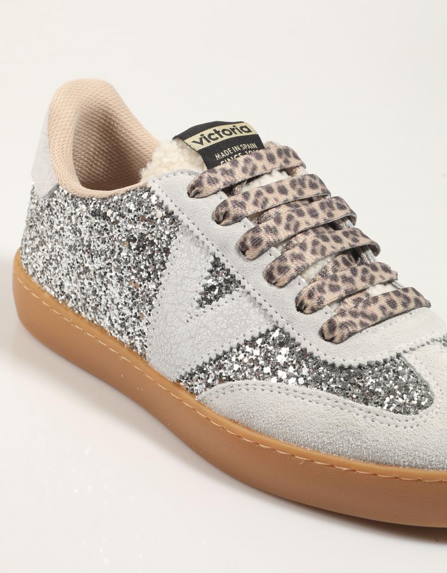Victoria - Sneakers 1126223 Col. Grigio Glitter